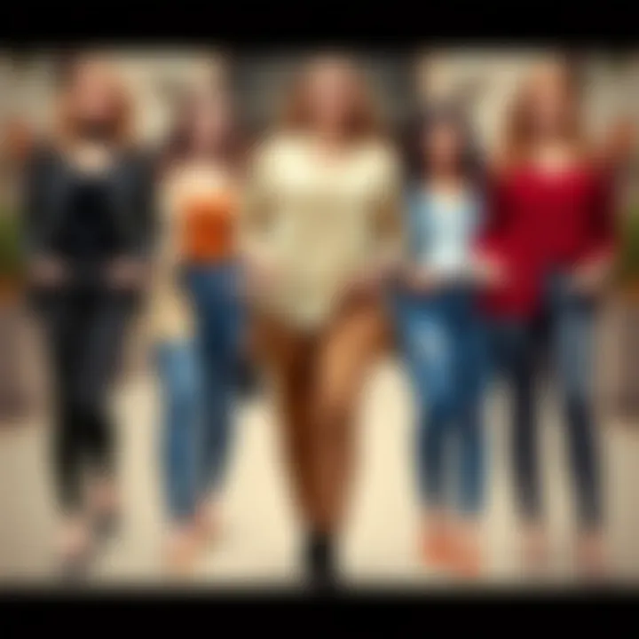 Versatile Styling Options for Every Occasion A variety of plus size skinny pants showcased with different outfits