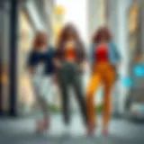 Trendy plus size skinny pants in various styles