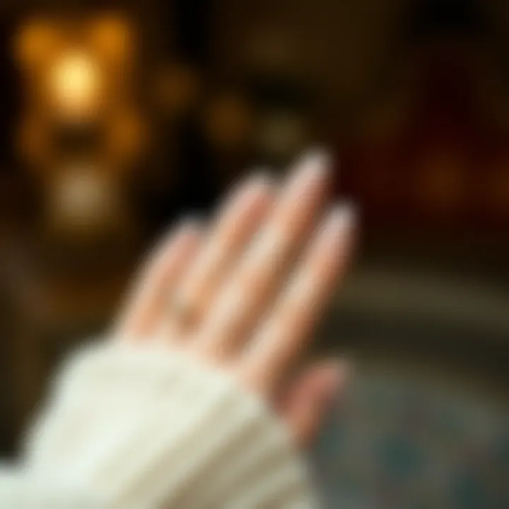 Chic Minimalistic Nail Art Elegant minimalistic nail design showcasing extra short nails