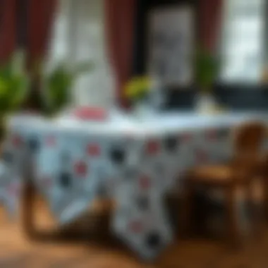 Custom Graduation Theme Tablecloth Custom-designed tablecloth featuring graduation themes