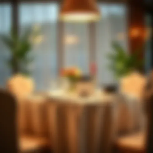 Elegant graduation table setting showcasing a stylish tablecloth