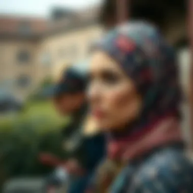 Historical representation of paisley design origins