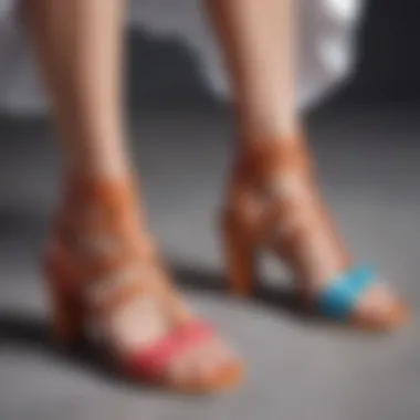 Diverse Styles of Contemporary Huarache Heeled Sandals A collection of modern huarache heeled sandals in various colors