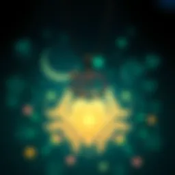 Elegant display of the I Love You projection necklace showcasing its intricate design