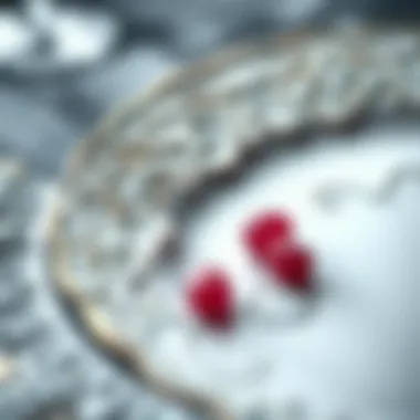 Intricate Details and Textures of a Charger Plate Close-up of a charger plate with intricate details and textures