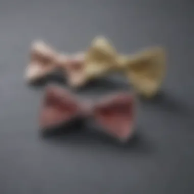 Materials used for creating bow tie lapel pins