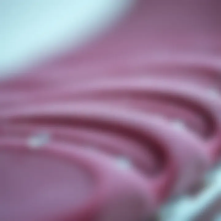 Close-up of material textures used in inserts