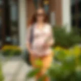 Comfortable maternity outfit for teachers