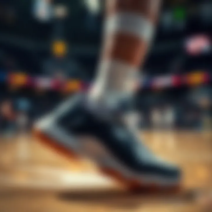 Athlete demonstrating performance benefits of Nike low top sneakers on the court