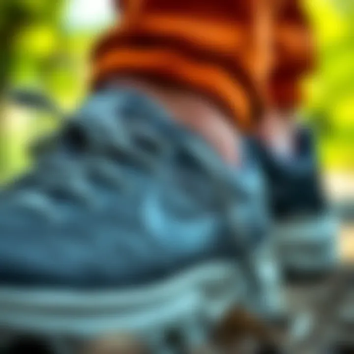 Close-up of the material quality of Nike Juniper Trail Shoes