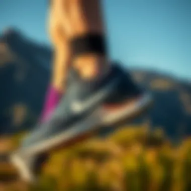 Nike Juniper Trail Shoes in an outdoor setting during a trail run