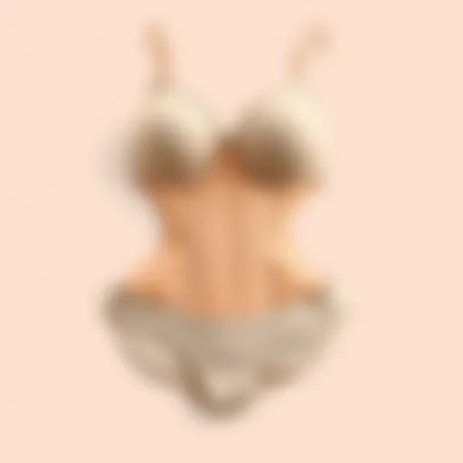 Post-surgical shapewear on a neutral background