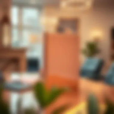 Rose Gold Binder in Chic Office Rose gold binder in a chic office environment