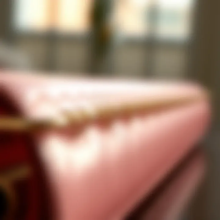 Intricate Detailing on Rose Gold Binder Close-up of intricate detailing on a rose gold binder