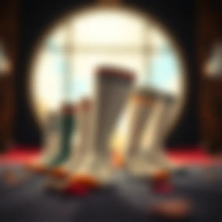 A historical depiction of sailor socks, illustrating their origins and evolution