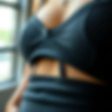 Quality and Comfort in Shapewear Close-up view of the fabric and stitching of shapewear