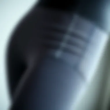 Innovative Fabric Technology Close-up of innovative fabric technology used in advanced shapewear.