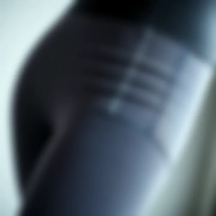 Innovative Fabric Technology Close-up of innovative fabric technology used in advanced shapewear.