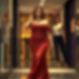 Elegant plus-size dress showcasing a flattering silhouette