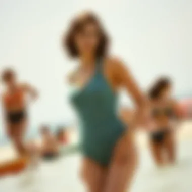 A Glimpse into Vintage Swim Fashion Vintage slingshot swim suit from the early 20th century