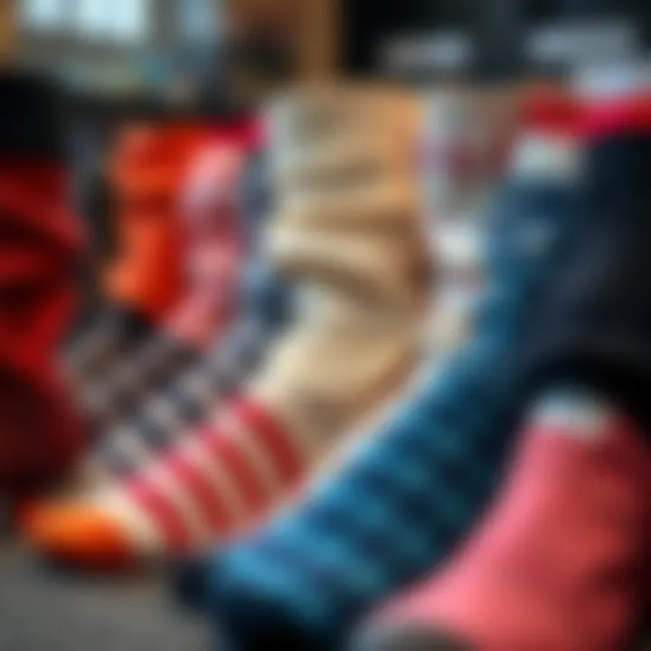 Diverse Styles and Lengths of Slouch Socks An array of slouch socks in different styles and lengths