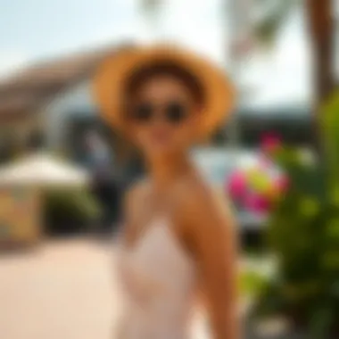 Summer Elegance in Spaghetti Strap Fashion Elegant spaghetti strap dress styled for summer