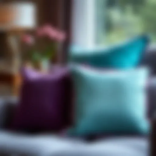 The Aesthetics and Functionality of Purple and Teal Pillows in Interior Design Introduction