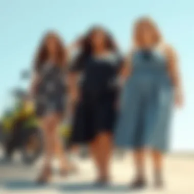 Seasonal looks featuring plus size rompers with skirts