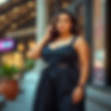 Diverse styling options for plus size rompers with skirts