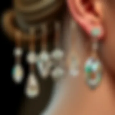 Evolution of Crystal Earring Designs Historical representation of crystal earring designs through the ages