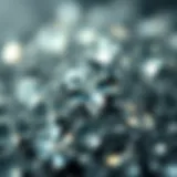 A close-up of sparkling gemstones showcasing their brilliance and clarity