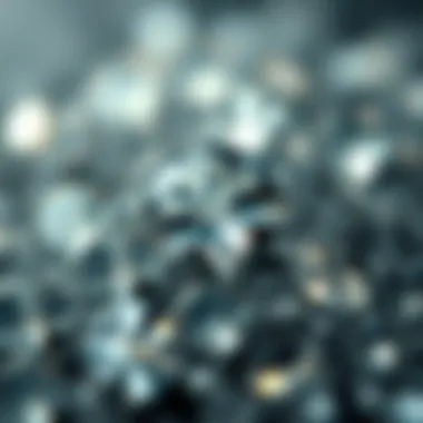A close-up of sparkling gemstones showcasing their brilliance and clarity