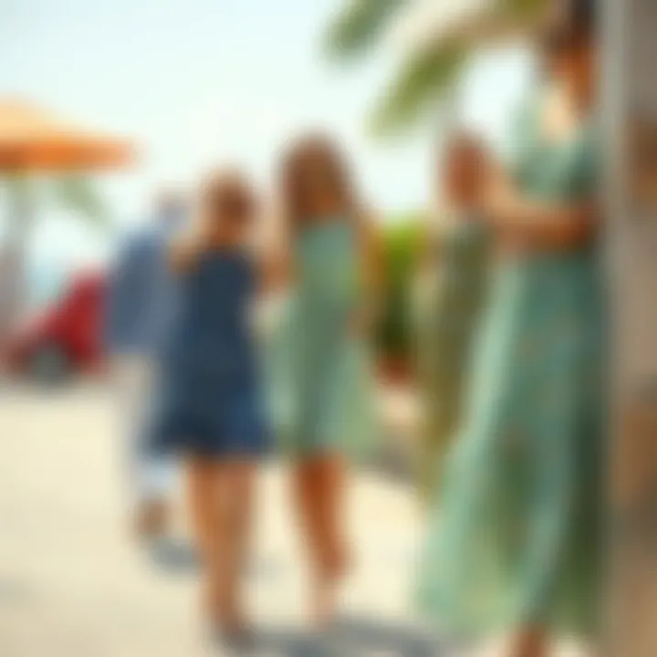 Dresses Styled for Various Occasions A collection of short summer dresses styled for different occasions.