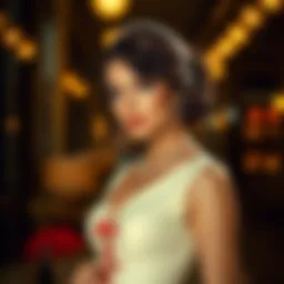 Elegant pinup pencil dress design showcasing vintage aesthetics