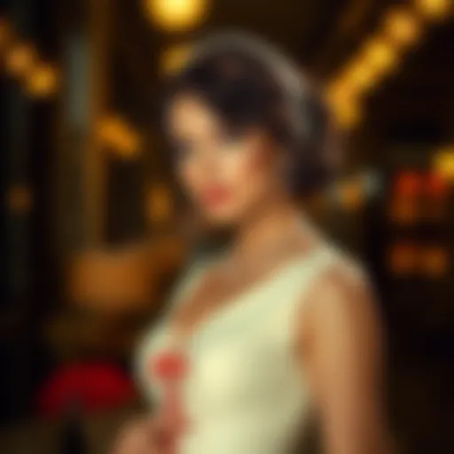 Elegant pinup pencil dress design showcasing vintage aesthetics