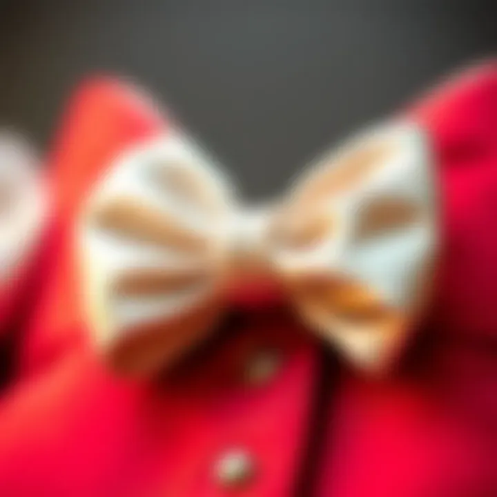 Chic Decorative Bow on Fashion Accessories Close-up of a decorative bow on accessories