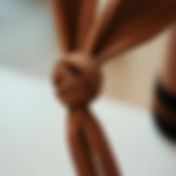 The Art and Utility of Knotted Elastic Hair Ties Summary