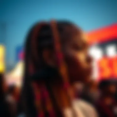 Vibrant Braided Styles Vibrant colors in braided styles