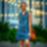 The Contemporary Sleeveless Denim Dress: A Versatile Wardrobe Staple Introduction