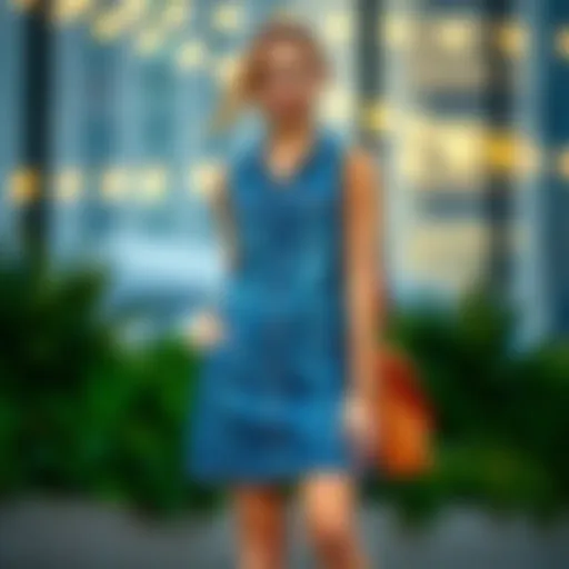 The Contemporary Sleeveless Denim Dress: A Versatile Wardrobe Staple Introduction