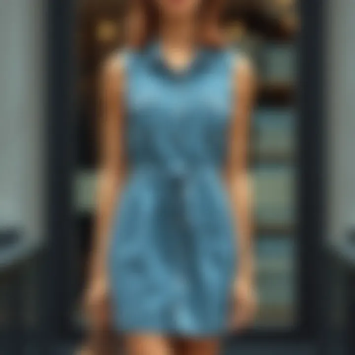 The Contemporary Sleeveless Denim Dress: A Versatile Wardrobe Staple Summary