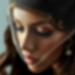 Close-up of an invisible lace front wig showcasing intricate craftsmanship