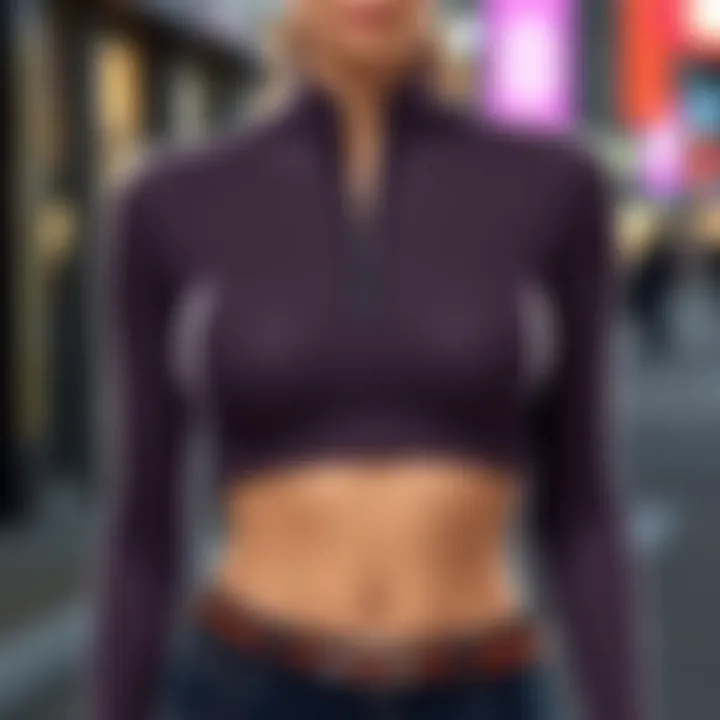 Notable The Half Zip Crop Top: A Comprehensive Exploration