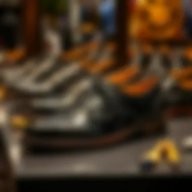 The Elegance of Black Brogues Elegant display of black brogues with intricate detailing