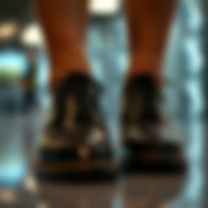 Envisioning the Future of Black Brogues Visual representation of future trends in footwear, focusing on brogues