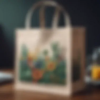 Eco-friendly tote bags showcasing sustainability