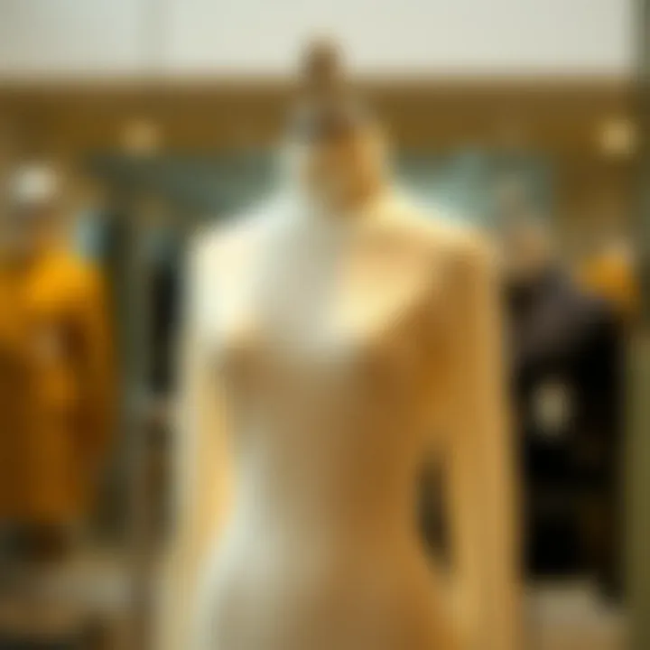 Classic white long sleeve turtleneck on a stylish mannequin