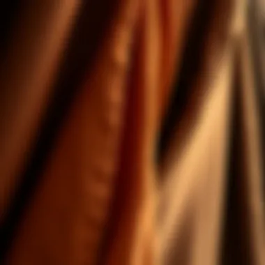 Exploring Fabric Textures Close-up of fabric textures in different shades of brown