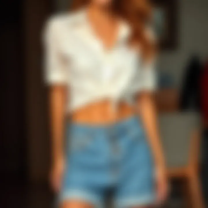 The Versatility of Button Front Jean Shorts Summary