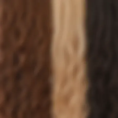 Visual comparison between natural and synthetic hair extensions